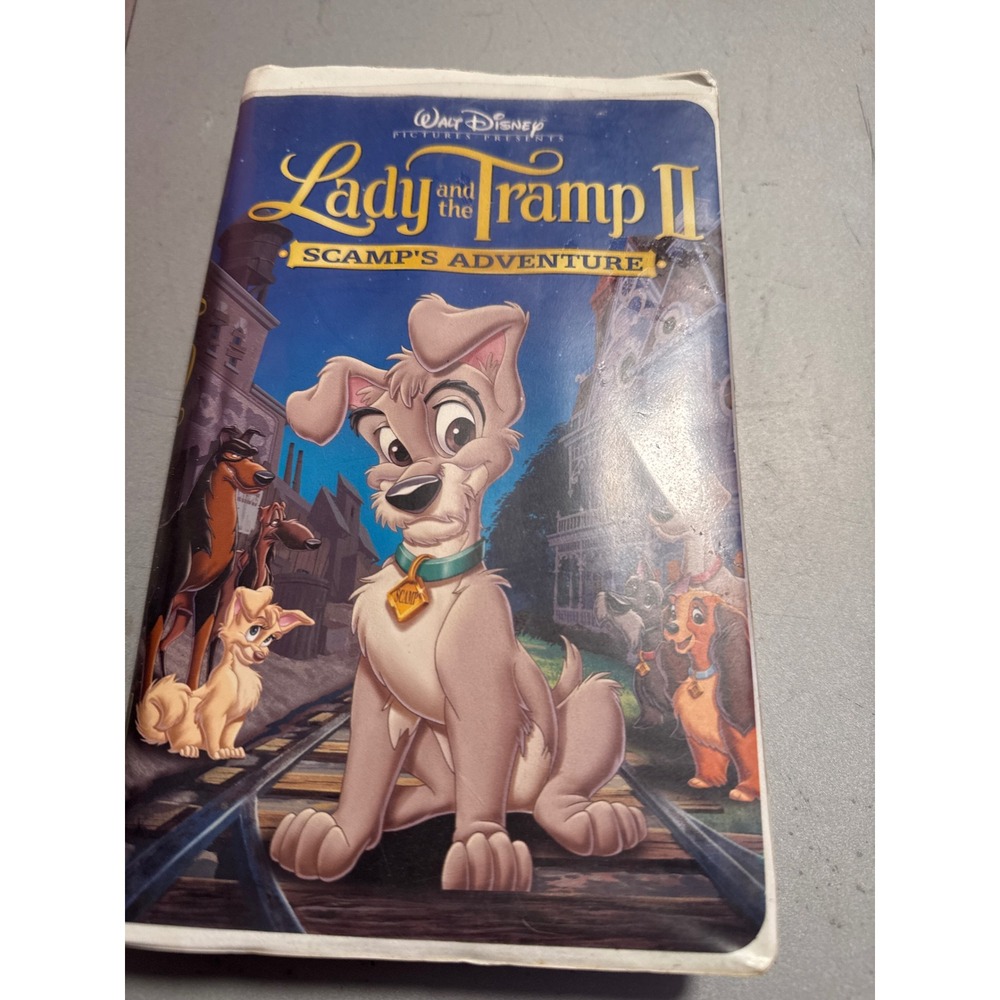 Disney Lady and the Tramp II Scamps Adventure VHS NTSC White Clamshell Good 2001